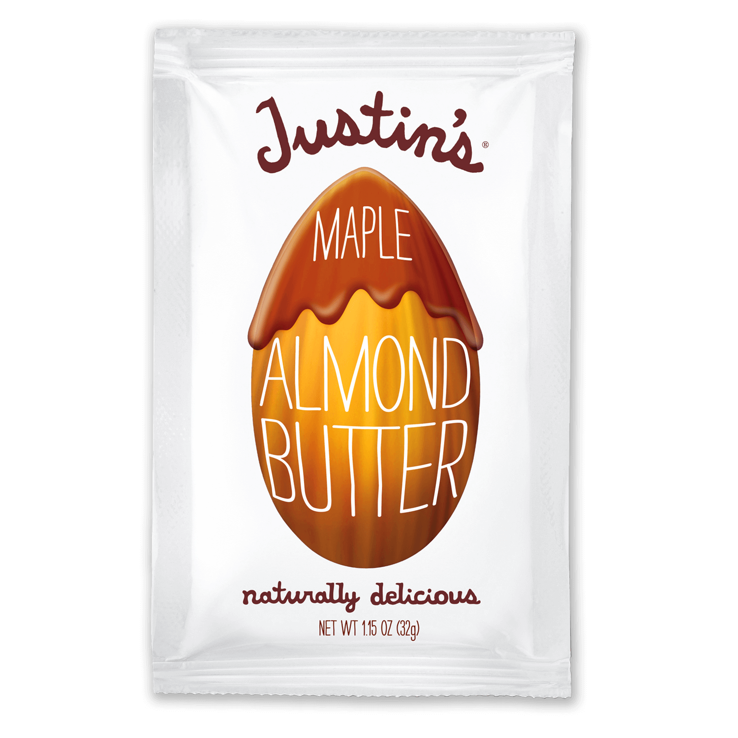 Justin's Maple Almond Butter Spread Squeeze Pack 1.15 oz