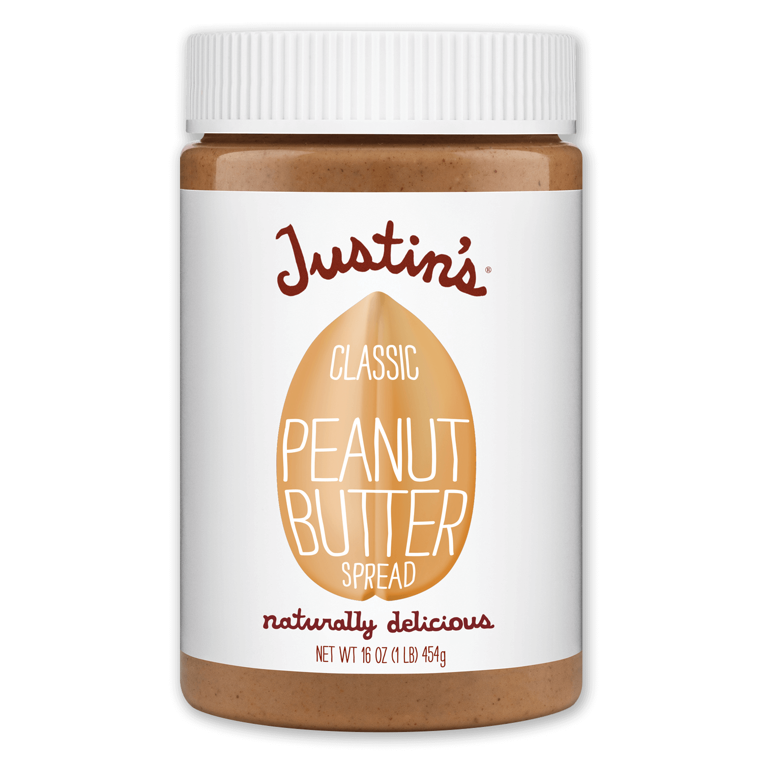 Justin's Classic Peanut Butter Spread Jar 16 oz.