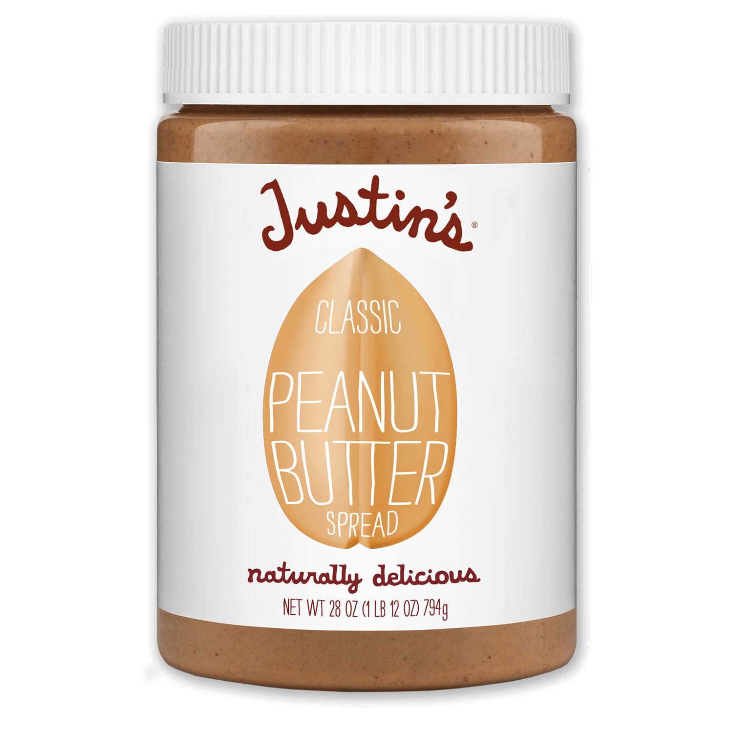 Justin's Classic Peanut Butter Spread jar 28 oz.