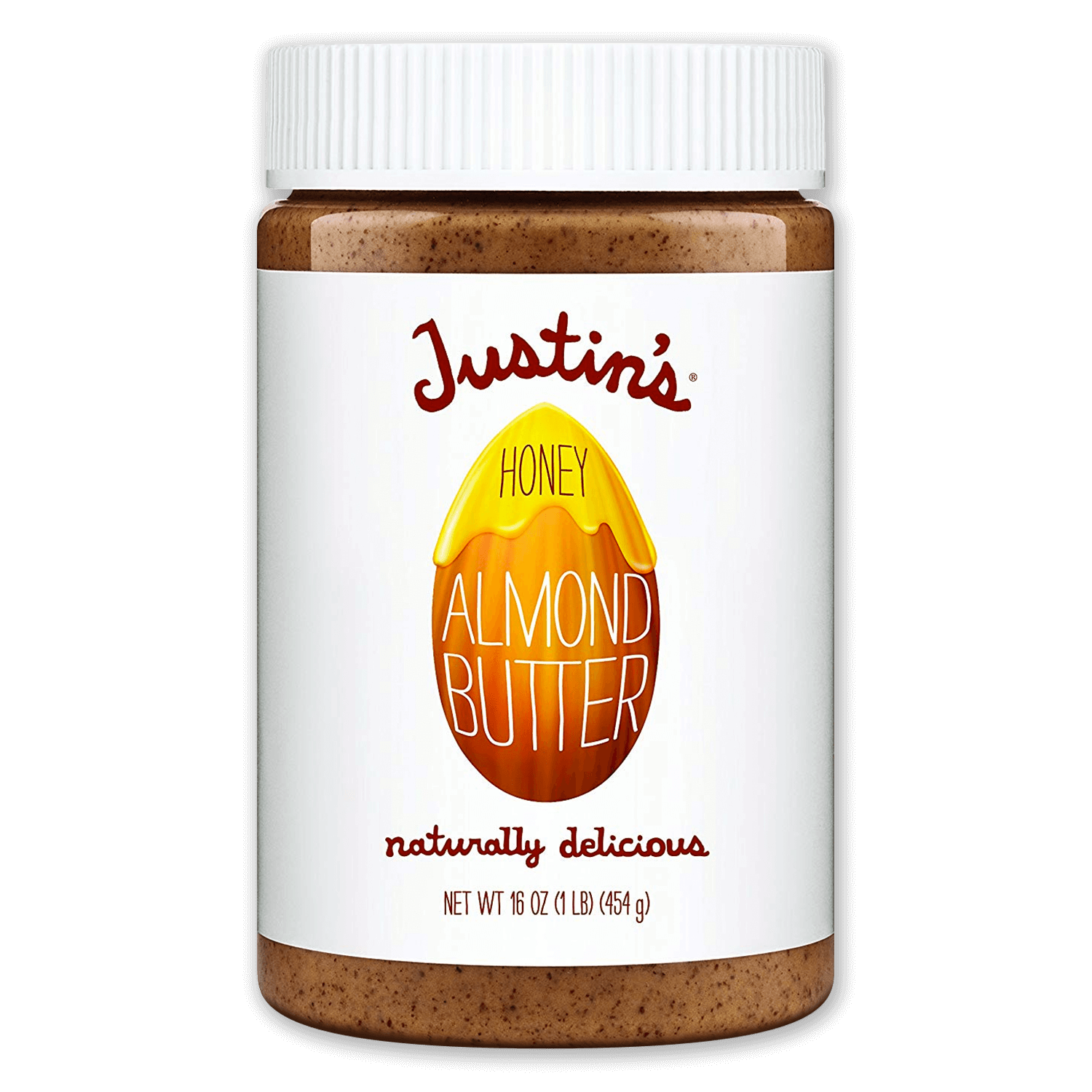 Justin's Honey Almond Butter Spread jar 16 oz.