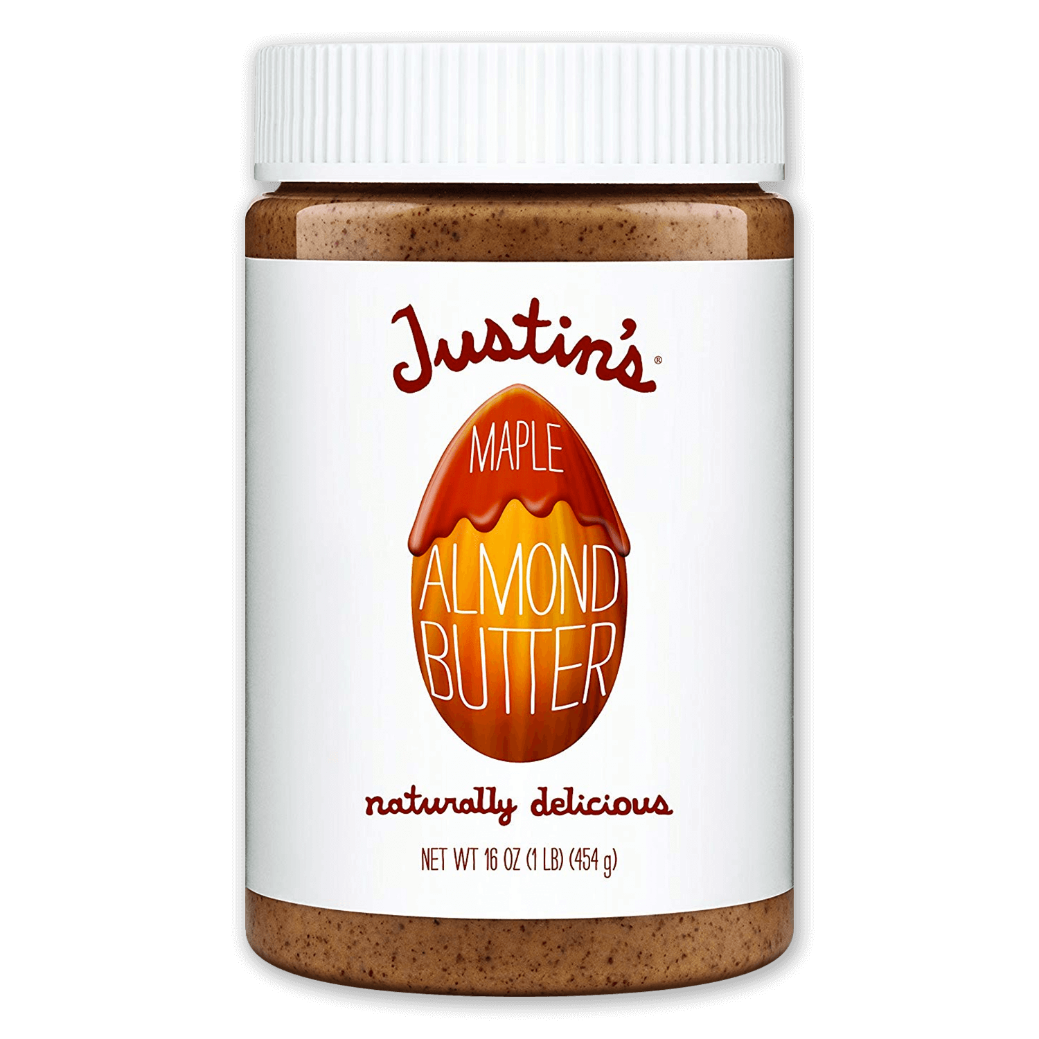 Justin's Maple Almond Butter Spread jar 16 oz.