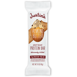 Justin's Dark Chocolate Chip Almond Butter plant-based Protein Bar 1.4 oz