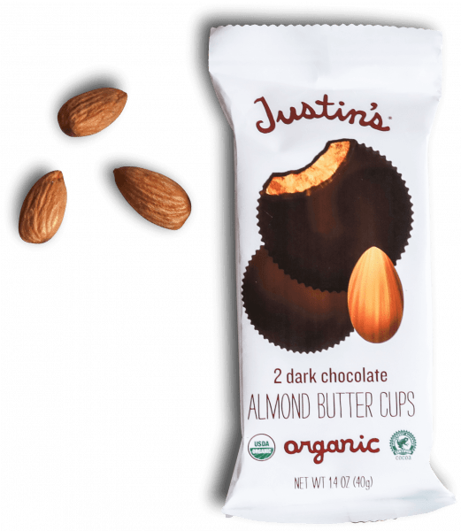 Justin's Dark Chocolate Almond double cups