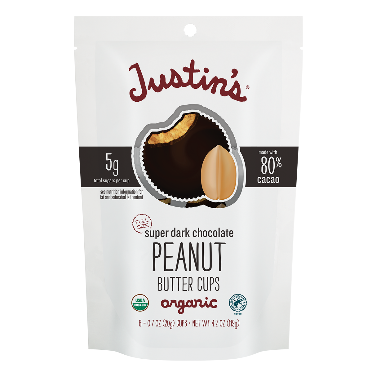 Justin's Organic Dark Chocolate Peanut Butter Cups