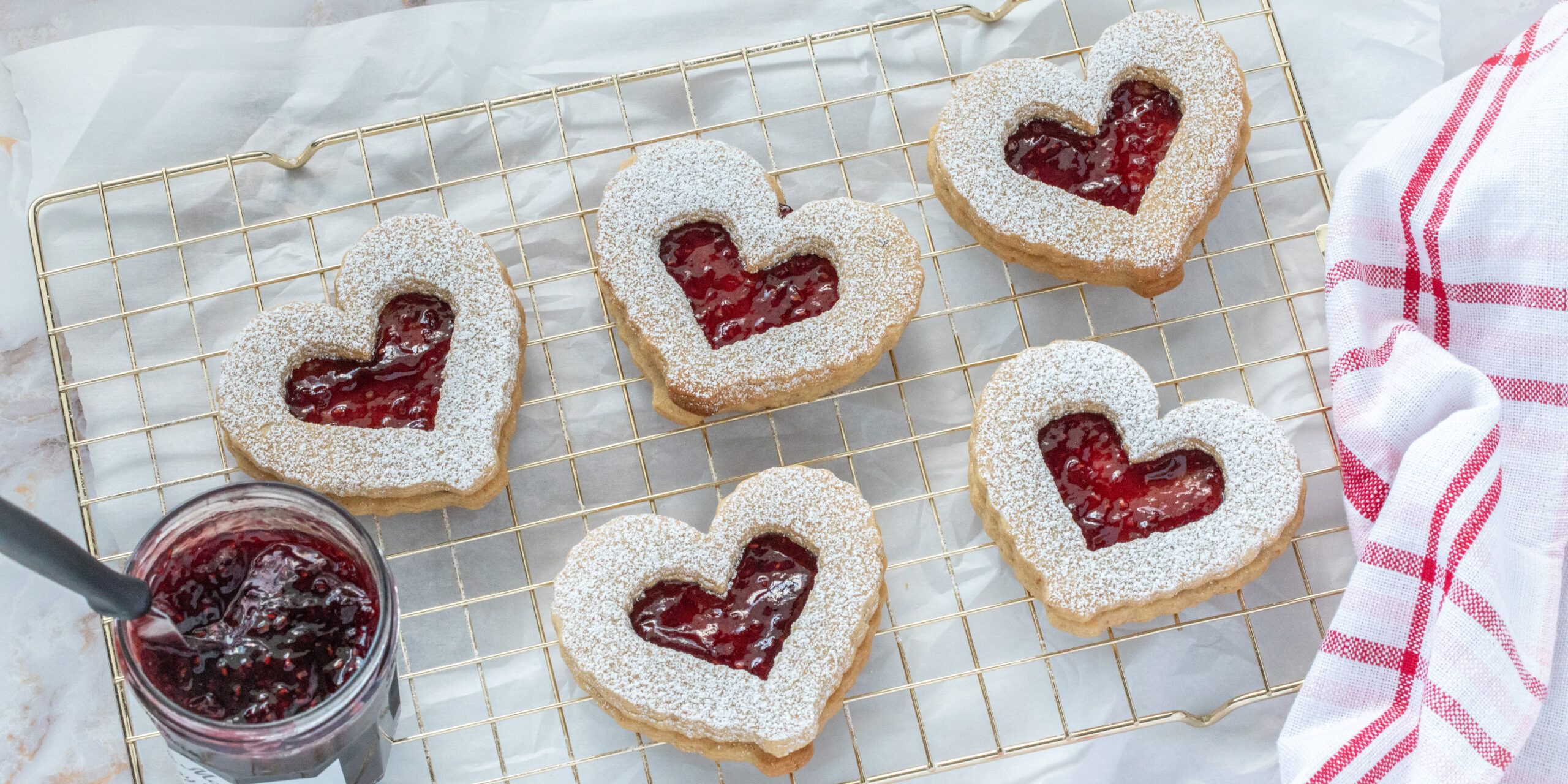 Peanut Butter Linzer Cookies