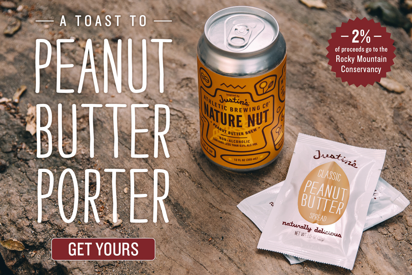 Justins Athletic Brewing Peanut Butter Porter