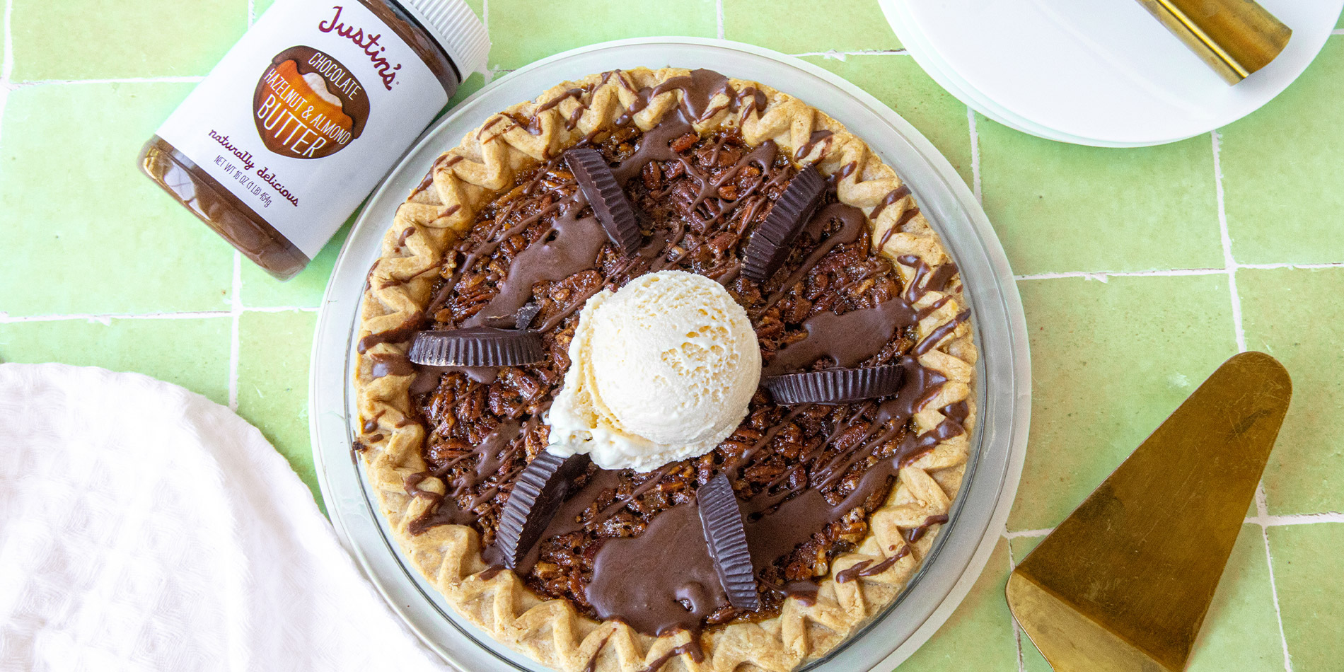 Chocolate Hazelnut & Almond Pecan Pie