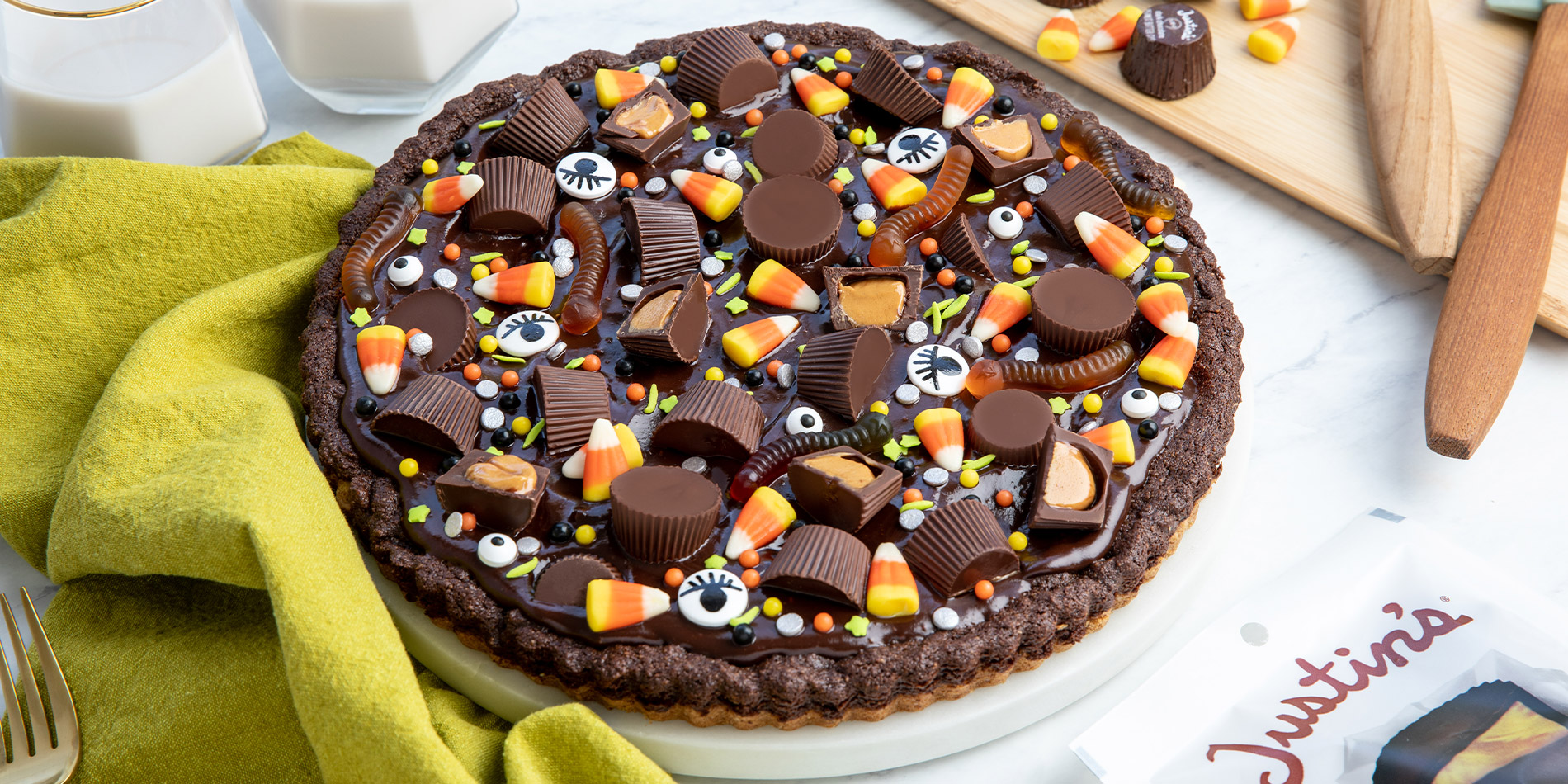 Halloween Brookie Tart