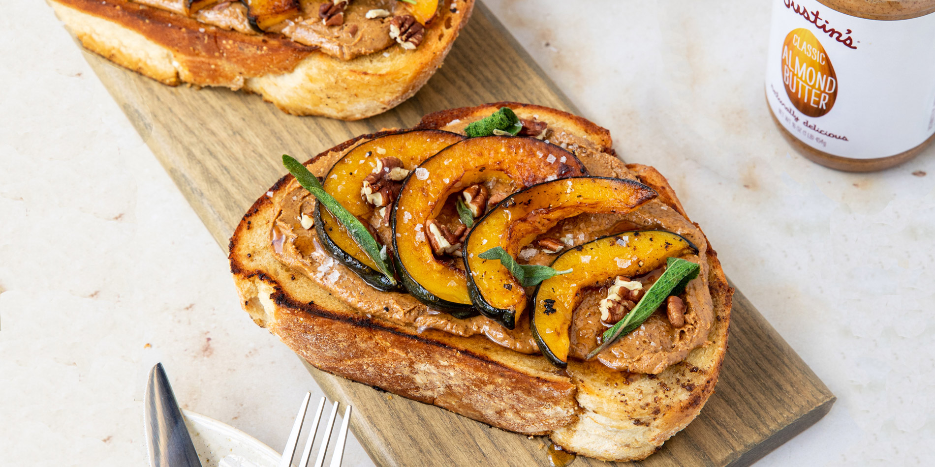 MAPLE ALMOND ACORN SQUASH TOAST