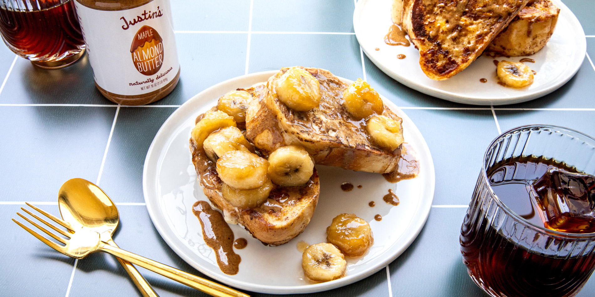 ALMOND BUTTER BANANAS FOSTER FRENCH TOAST