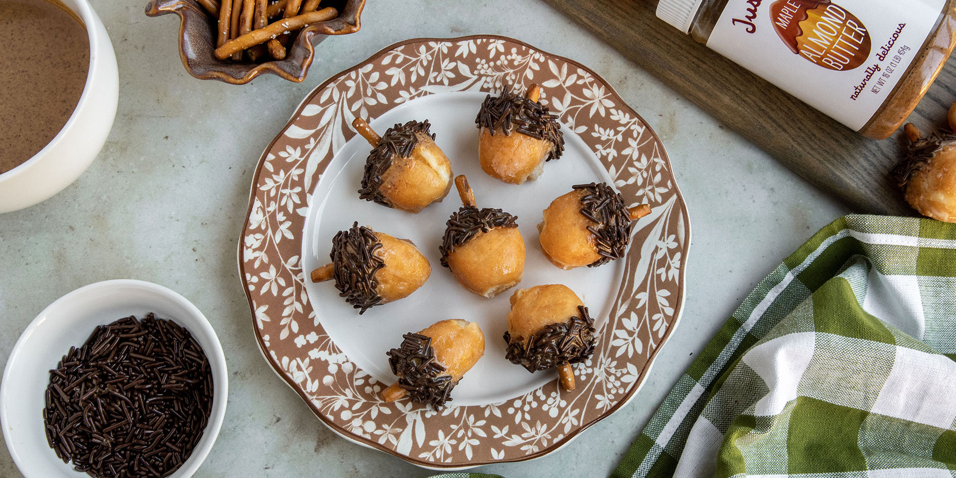 maple almond butter bties